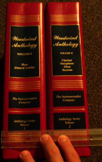 Woodwind Anthology spines