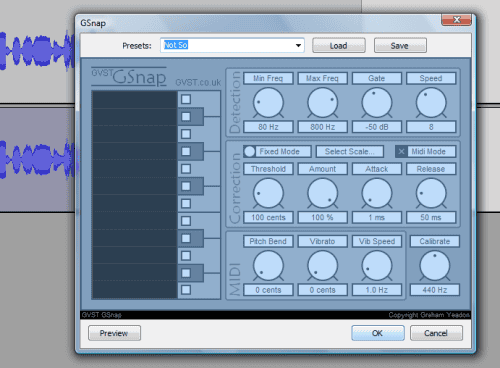 Autotune settings